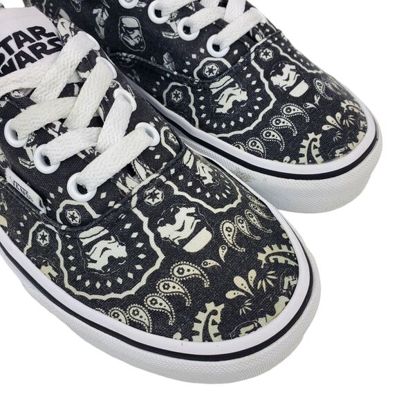 VANS Shoes STAR WARS Womens Size 6.5 Black Skateboard Bandana Print Stormtrooper - Picture 7 of 10